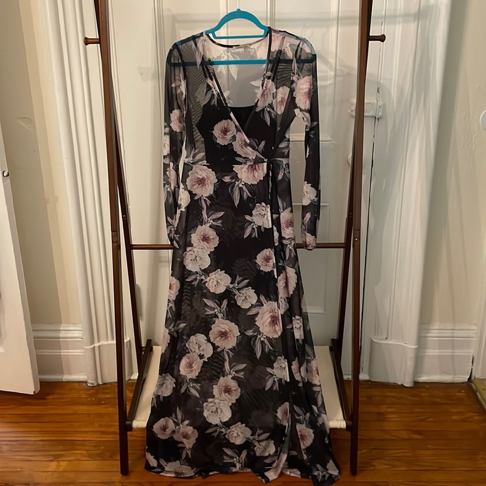 Sheer Floral Maxi